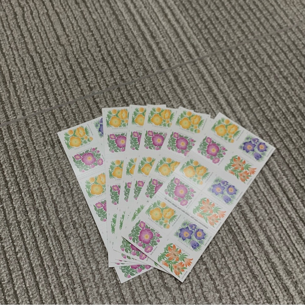 100 Mountain Flora 2022 Forever Postage StampsUS Postal USPS Flowers Weddings